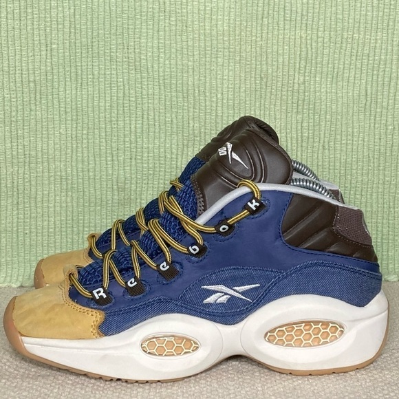 Reebok Mens Allen Iverson Question Mid Dress Code Athletic Sneaker Shoes SZ US 7 - Picture 2 of 11